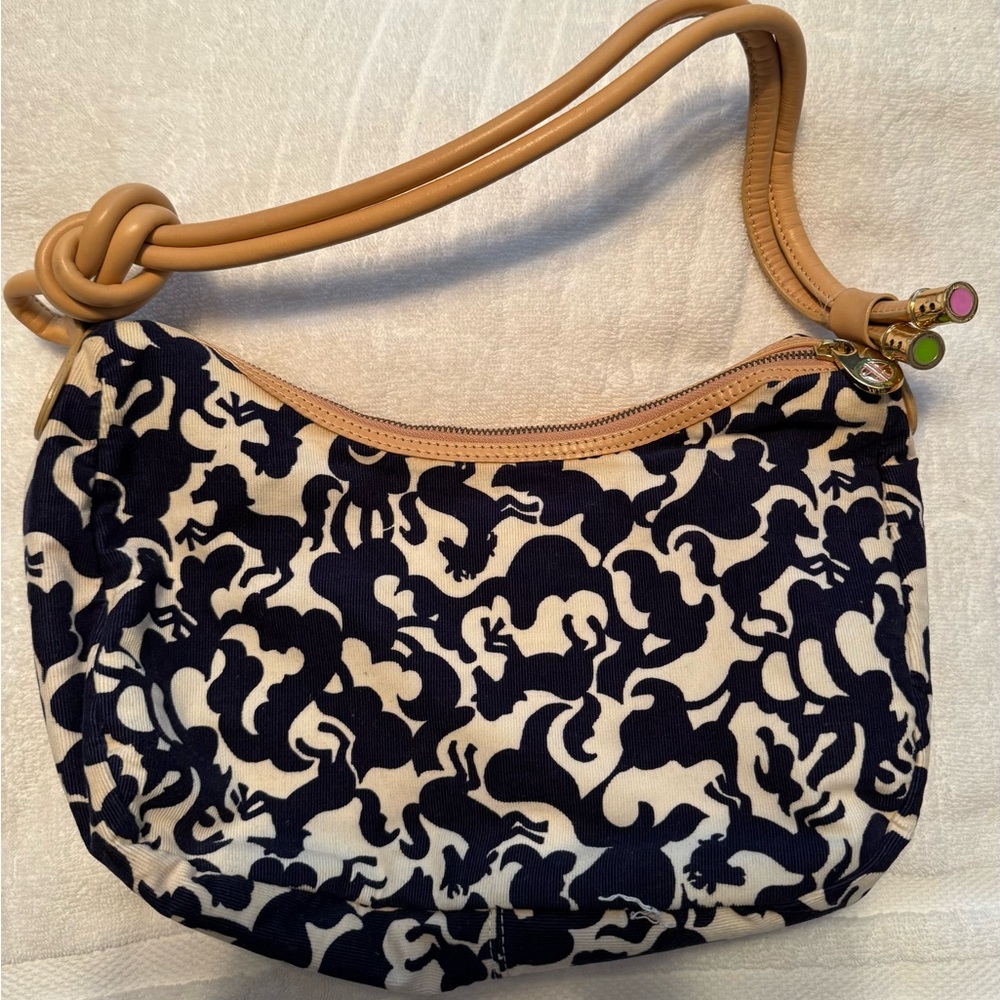 Lily Pulitzer Corduroy hobo shoulder bag. - Picture 6 of 9